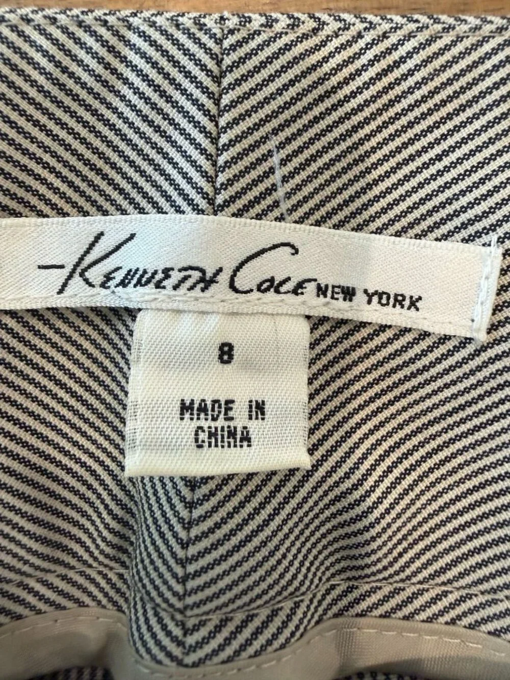 Kenneth Cole New York Striped Dress Pants - Size 8